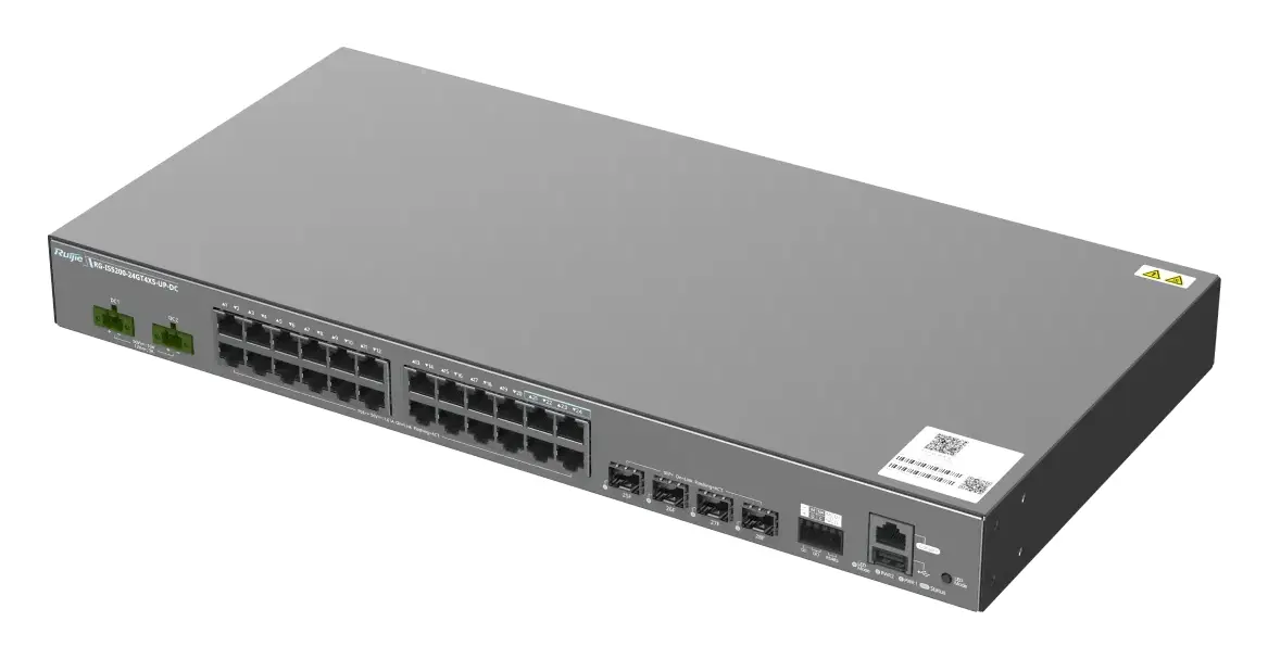 Ruijie RG-IS5200-24GT4XS-UP-DC 24 Port Gigabit PoE++ 4×10G SFP+ Endüstriyel Switch — görsel 3