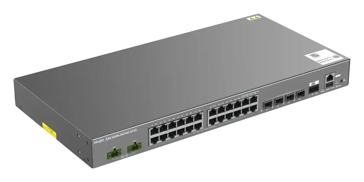 Ruijie RG-IS5200-24GT4XS-UP-DC 24 Port Gigabit PoE++ 4×10G SFP+ Endüstriyel Switch — görsel 6