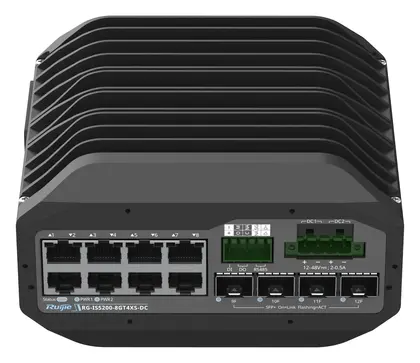 Ruijie RG-IS5200-8GT4XS-DC 8 Port Gigabit 4×10G SFP+ Endüstriyel Switch