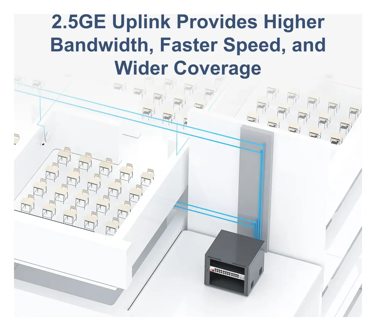 Ruijie RG-S5000-24GT4MS-E 24 Port Gigabit 4×2.5G SFP L2+ Yönetilebilir Switch — görsel 2