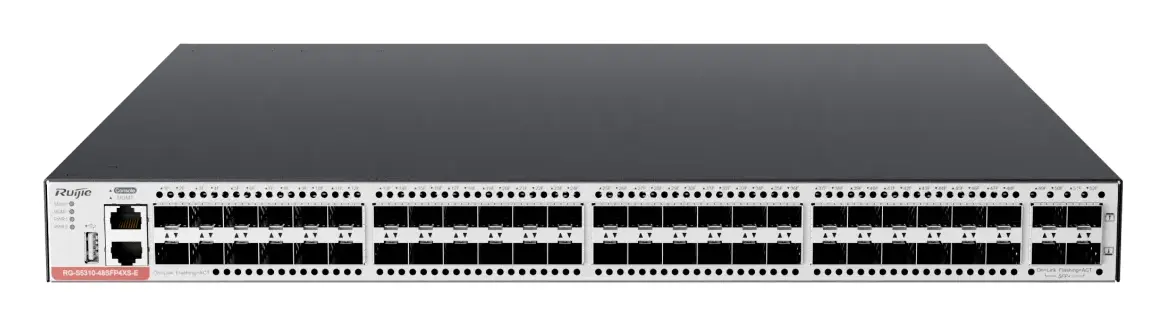 Ruijie RG-S5310-48SFP4XS-E 48 Port Gigabit SFP 4×10G SFP+ L3 Yönetilebilir Switch