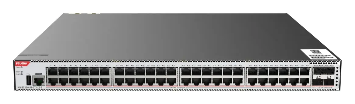 Ruijie RG-S5360-48GT4XS-E 48 Port Gigabit 4×10G SFP+ L3 Yönetilebilir Switch