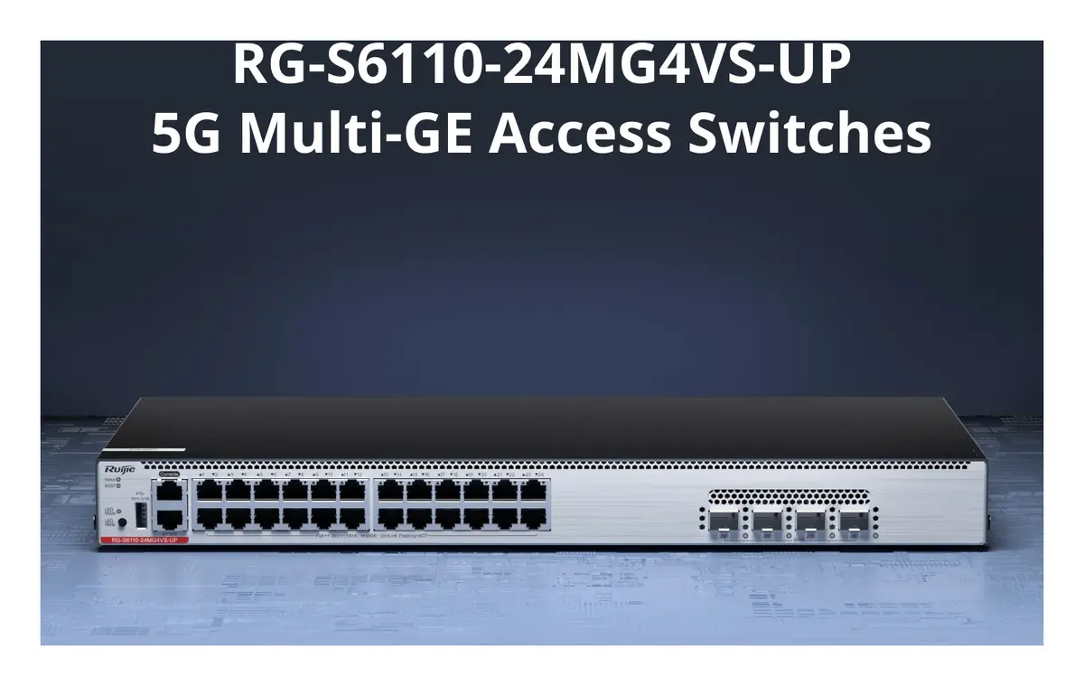 Ruijie RG-S6110-24MG4VS-UP 24 Port 5G Multi-Gigabit PoE++ 4×25G SFP28 Yönetilebilir Switch — görsel 2