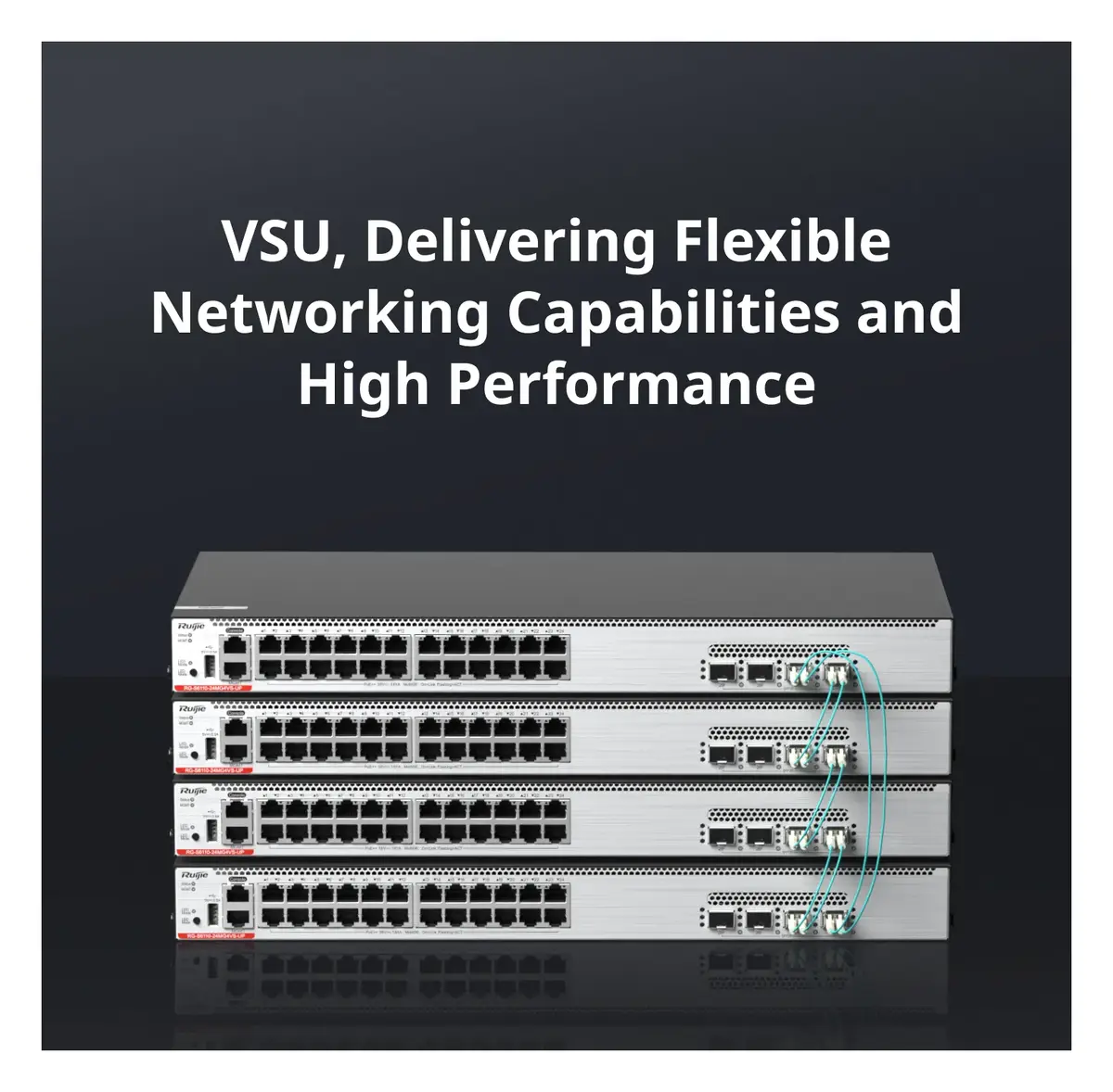Ruijie RG-S6110-24MG4VS-UP 24 Port 5G Multi-Gigabit PoE++ 4×25G SFP28 Yönetilebilir Switch — görsel 4