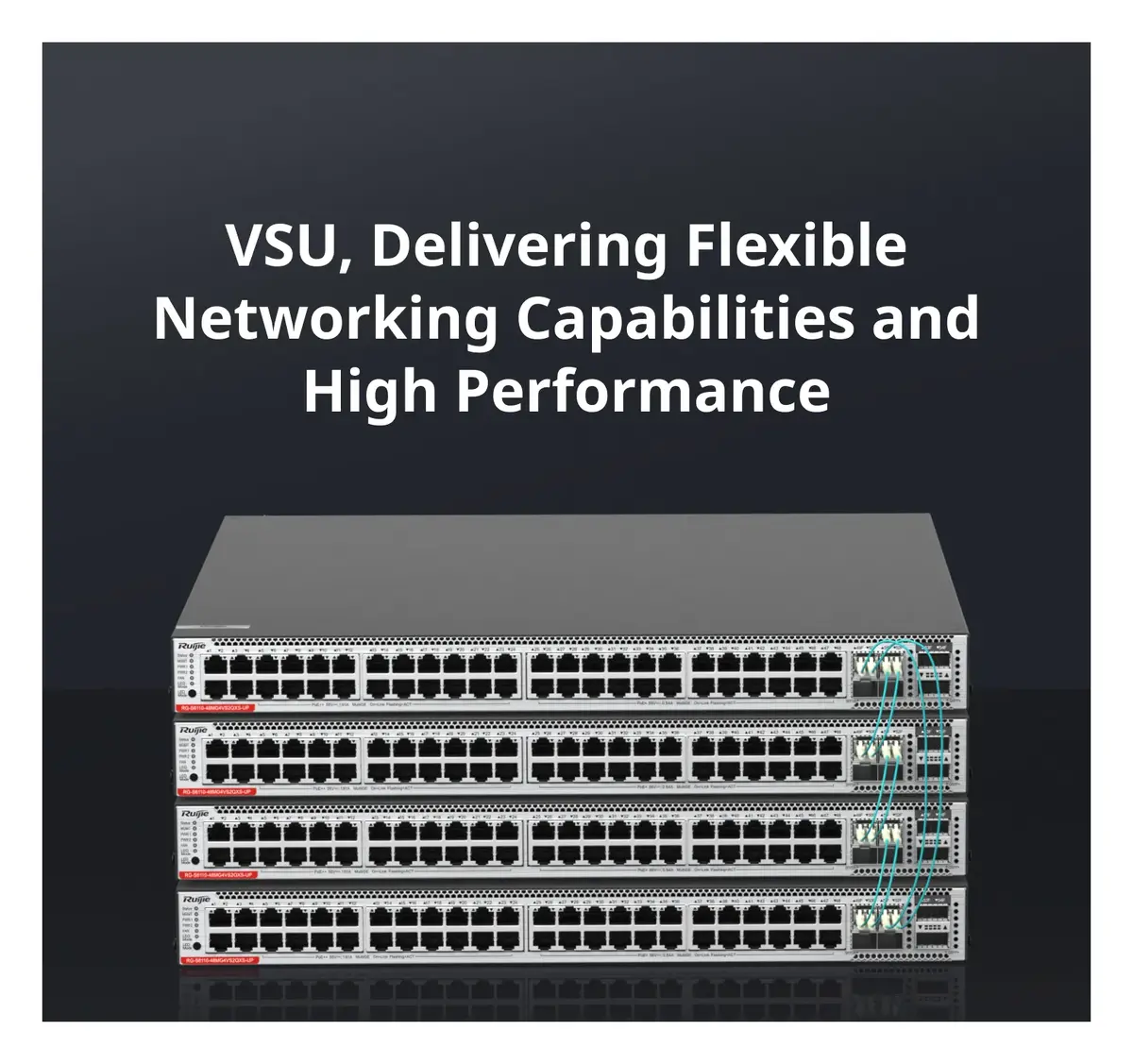 Ruijie RG-S6110-48MG4VS2QXS-UP 48 Port 5G Multi-Gigabit PoE++ 4×25G SFP28 2×40G QSFP+ Yönetilebilir Switch — görsel 4