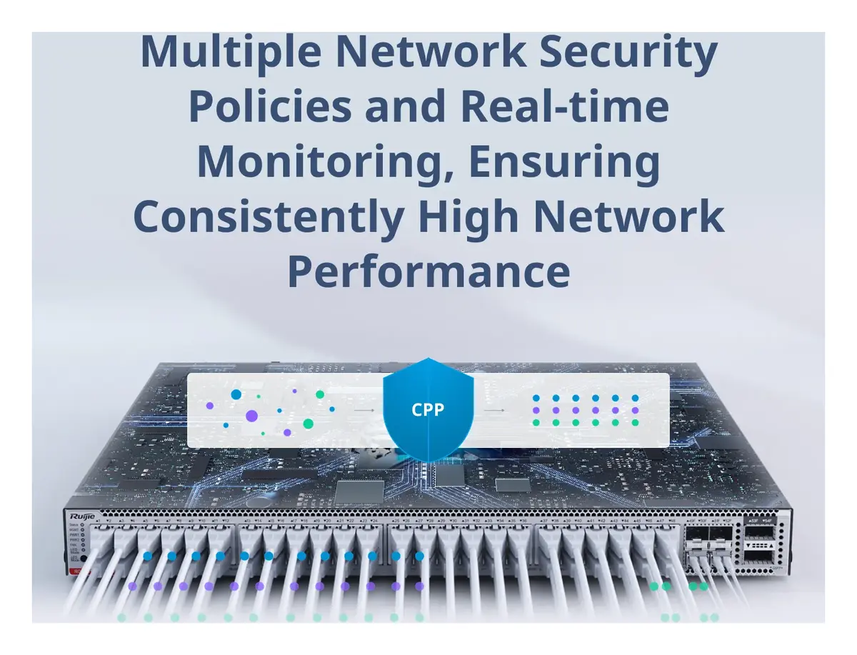 Ruijie RG-S6120-48XMG4VS2QXS-UP-H 48 Port 10G PoE++ 4×25G SFP28 2×40G QSFP+ Yönetilebilir Switch — görsel 5