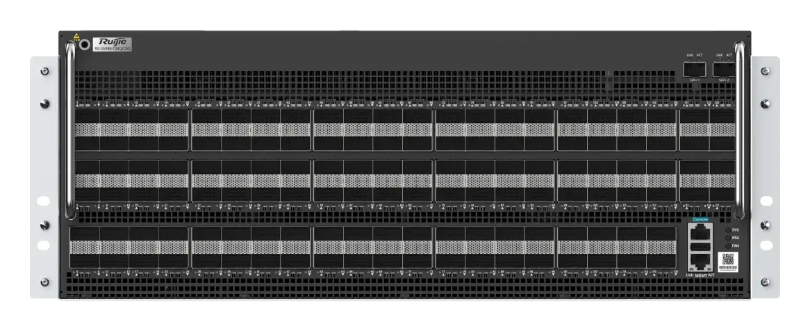 Ruijie RG-S6990-128QC2XS 128 Port 400G QSFP-DD 2×10G SFP+ Veri Merkezi Switch — görsel 3