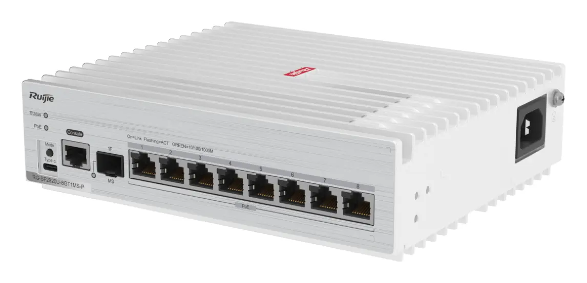 Ruijie RG-SF2920-8GT2MG2XS 8 Port Gigabit 2×2.5G 2×10G SFP+ Yönetilebilir Switch — görsel 2