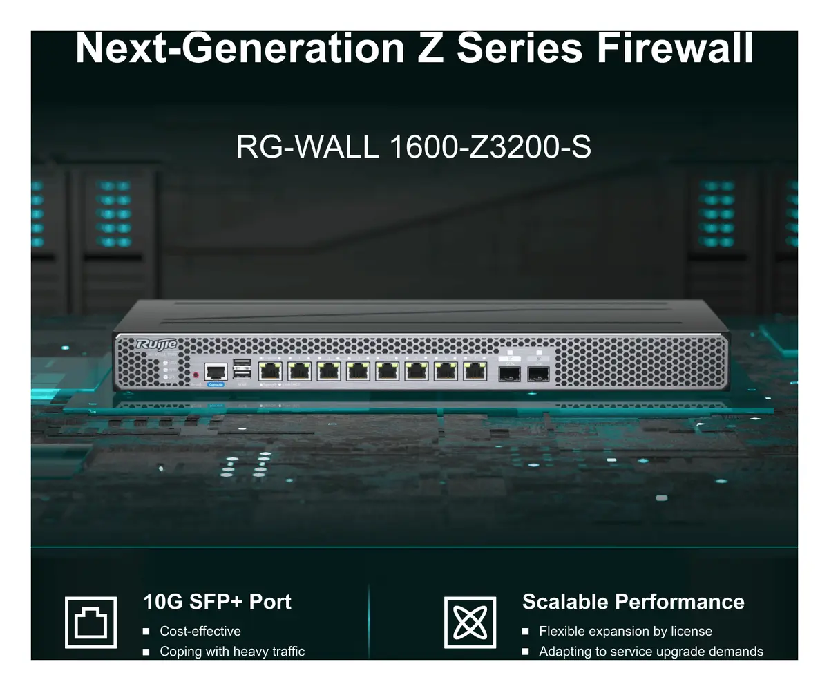 Ruijie RG-WALL 1600-Z3200-S 2 Port Yeni Nesil Firewall — görsel 4