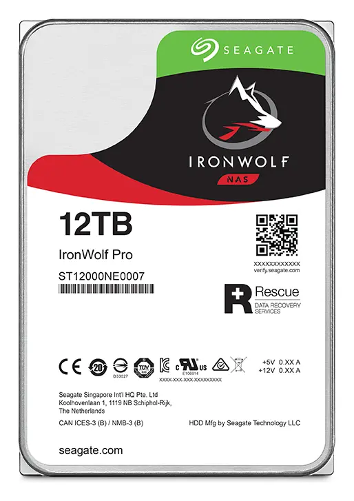 Seagate IronWolf Pro 12TB 3.5" SATA NAS Diski (ST12000NT001) — görsel 4