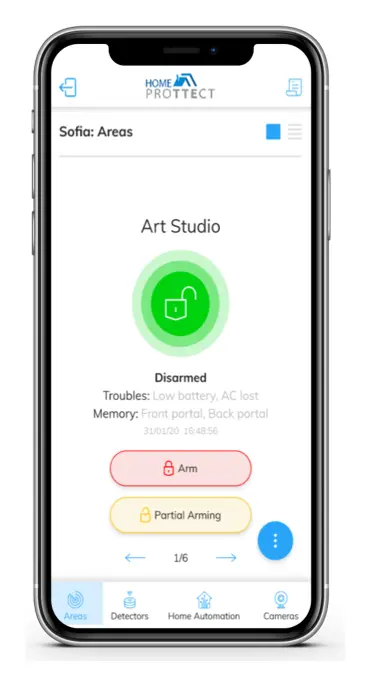 Teletek Home ProTTEct Mobil Uygulama — görsel 3