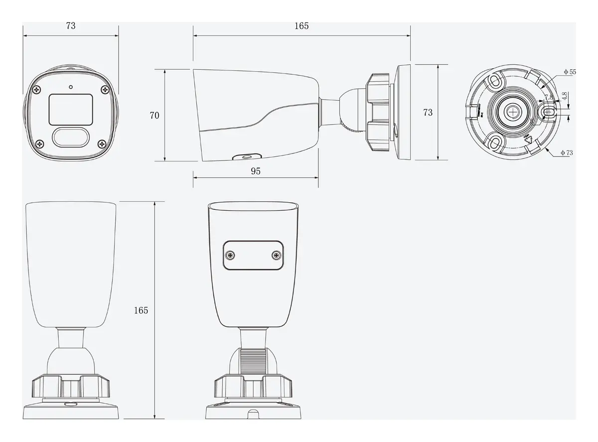 Tiandy TC-C324S 2ETA-4 2MP 4mm Akıllı Çift Işık IP Bullet Kamera — görsel 4