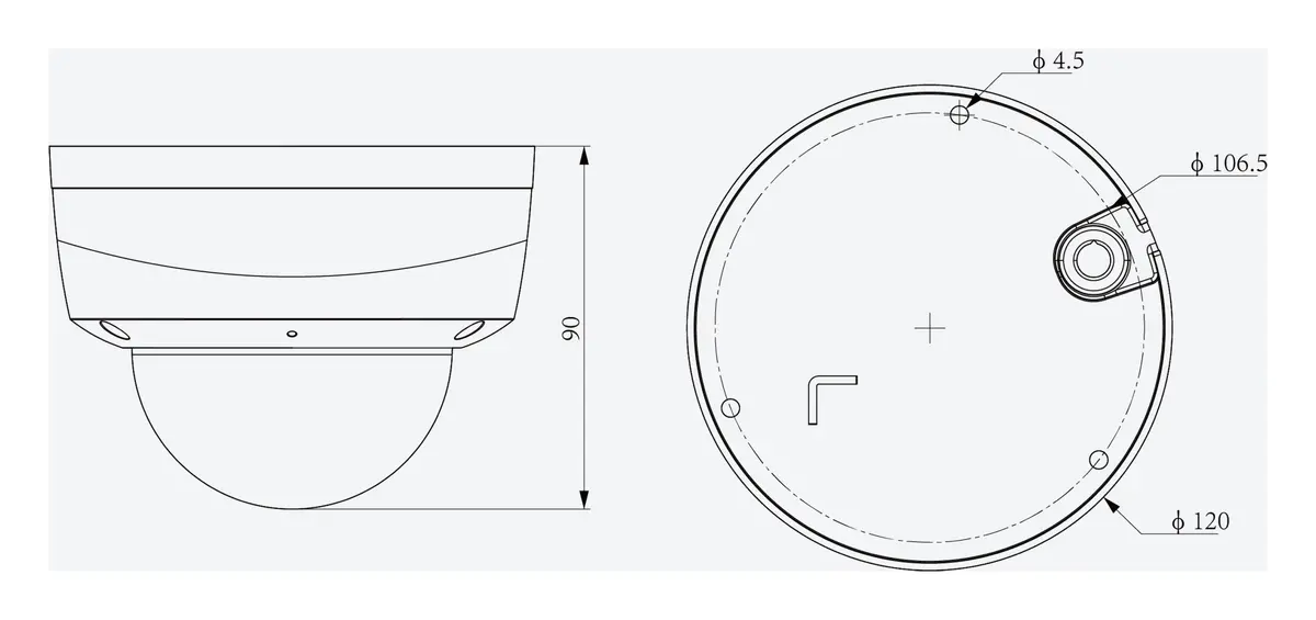 Tiandy TC-C32KS 3ERA-28 2MP 2.8mm ColorMaker IP Dome Kamera — görsel 4