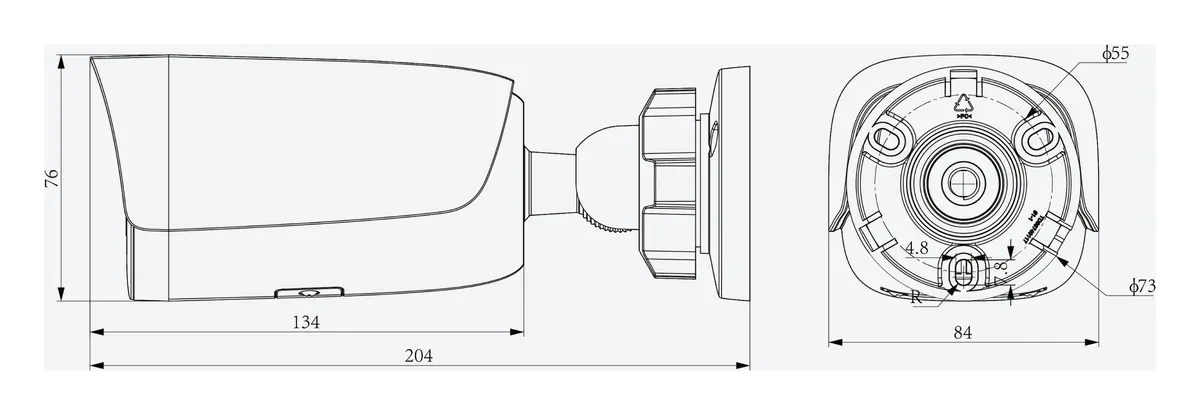 Tiandy TC-C32US 2GTB-2812 2MP 2.8-12mm Motorize IR IP Bullet Kamera — görsel 4