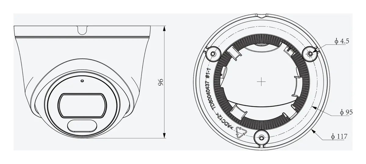 Tiandy TC-C32XN 3ERA-28 2MP 2.8mm ColorMaker IP Turret Kamera — görsel 4