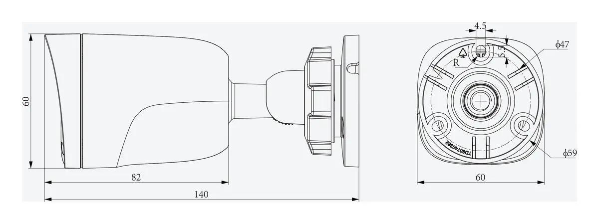 Tiandy TC-C341N 1ANA-4 4MP 4mm Akıllı Çift Işık IP Bullet Kamera — görsel 4