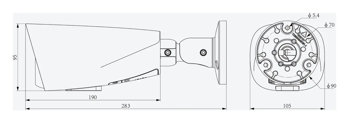 Tiandy TC-C348V 4LHA-27135 4MP 2.7-13.5mm Motorize Akıllı Çift Işık IP Bullet Kamera — görsel 4