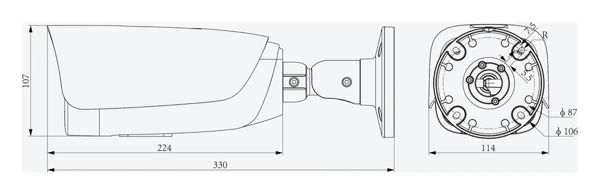 Tiandy TC-C34LQ Spec:LK/I3W/A/E/Y/M/S/H/LPR/2.8-12mm 4MP 2.8-12mm Motorize ColorMaker LPR IP Bullet Kamera — görsel 4