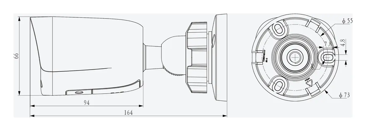 Tiandy TC-C34QN Spec:I5W/WIFI/Eu/V4.0 4MP 2.8mm Akıllı Çift Işık Wi-Fi Bullet Kamera — görsel 4