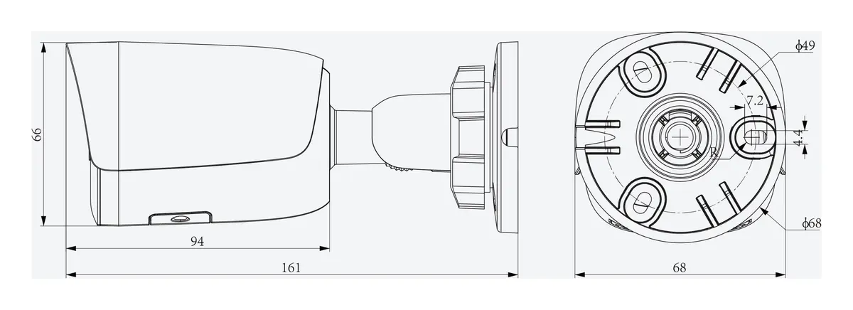 Tiandy TC-C34WP Spec:W/E/Y/V4.0 4MP 2.8mm ColorMaker IP Bullet Kamera — görsel 4