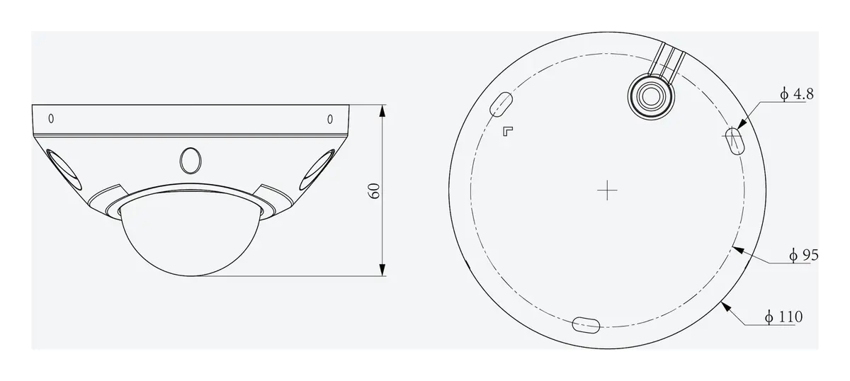 Tiandy TC-C35PS 4NHA-28 5MP 2.8mm IR IP Dome Kamera — görsel 4