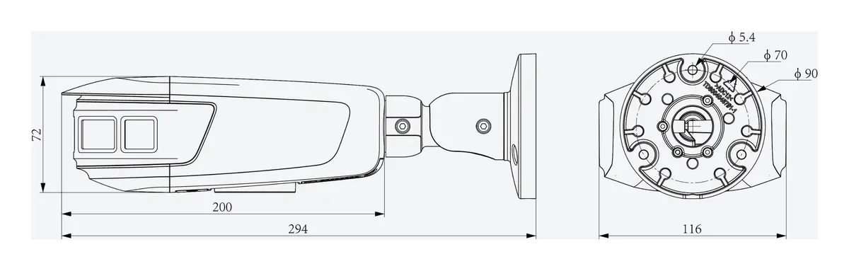Tiandy TC-C382V Spec:W/E/Y/S/H 8MP 2.8mm Polar Day IP Panoramik Kamera — görsel 4