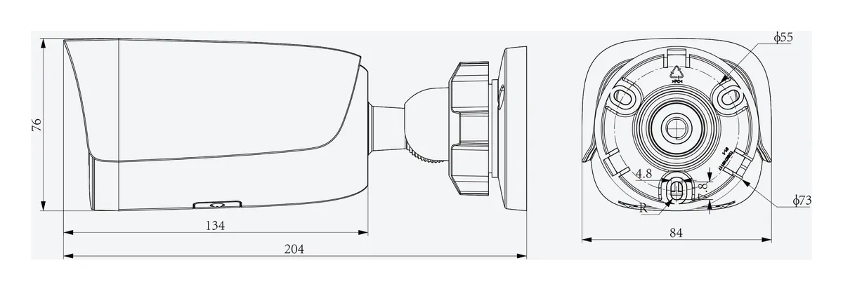 Tiandy TC-C38UV 2FTA-4 8MP 4mm IP Bullet Kamera — görsel 4