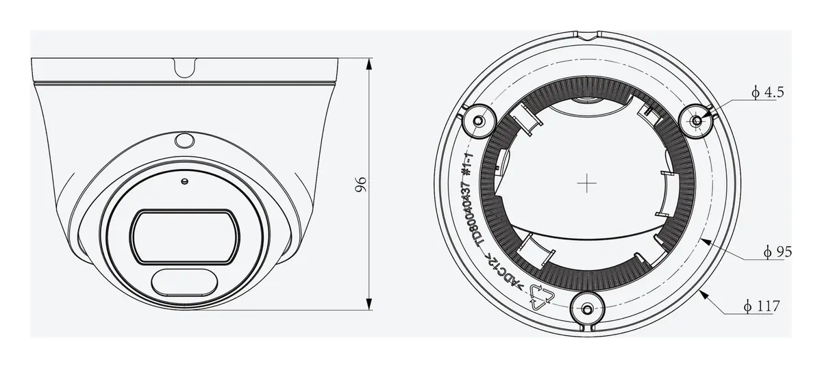 Tiandy TC-C38XS 3LRA-28 8MP 2.8mm ColorMaker IP Turret Kamera — görsel 4