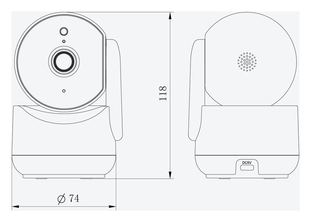 Tiandy TC-H322A 9DA-4 2MP 4mm Akıllı Çift Işık Wi-Fi PT Kamera — görsel 4