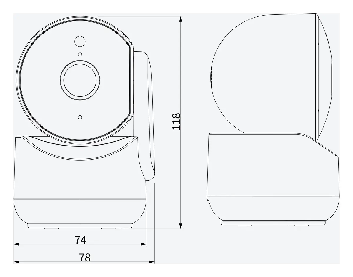 Tiandy TC-H322A Spec:I2W/WIFI/Eu 2MP 4mm Akıllı Çift Işık Wi-Fi PT Kamera — görsel 4