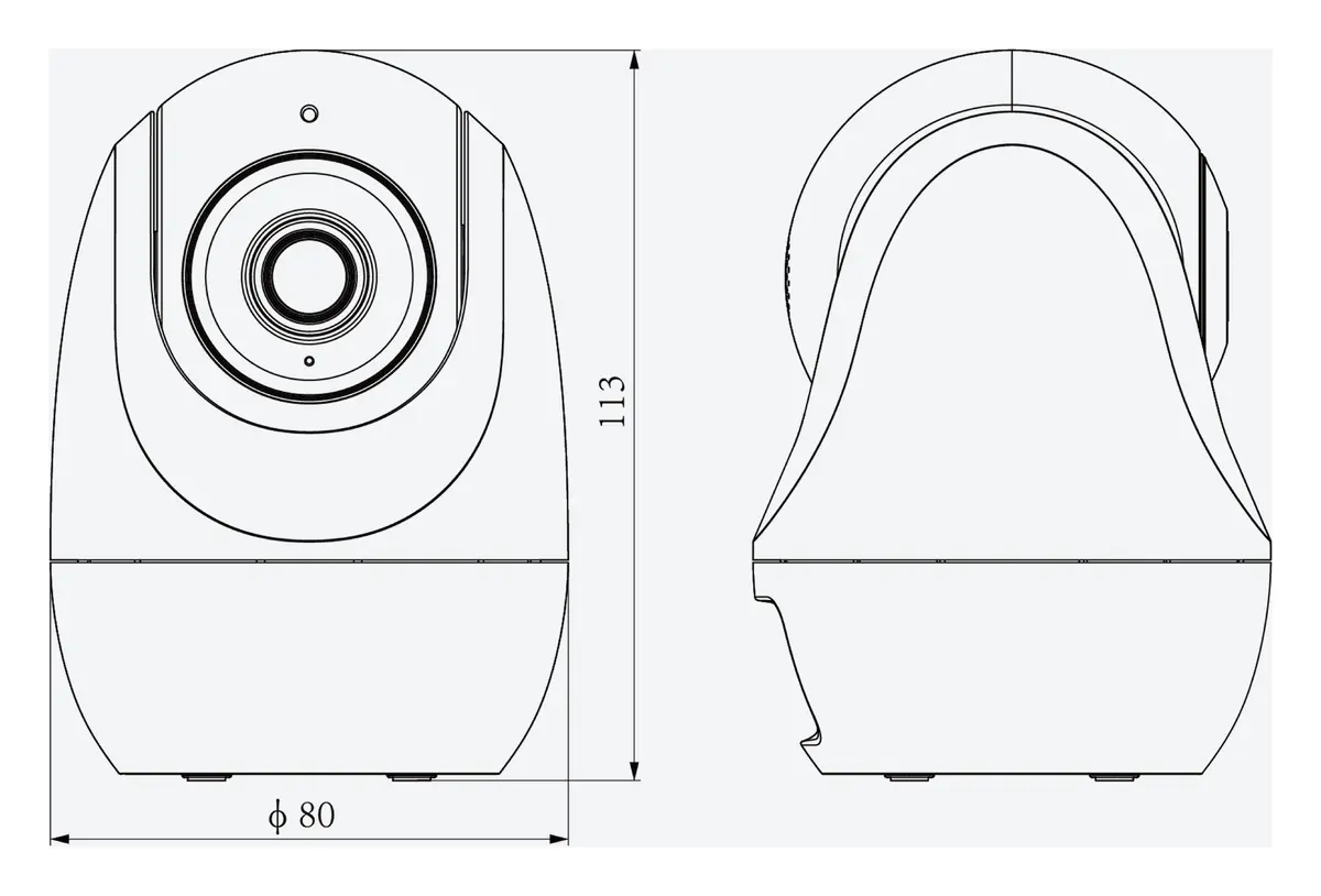 Tiandy TC-H322N 9IA-4 2MP 4mm IR Wi-Fi PT Kamera — görsel 4
