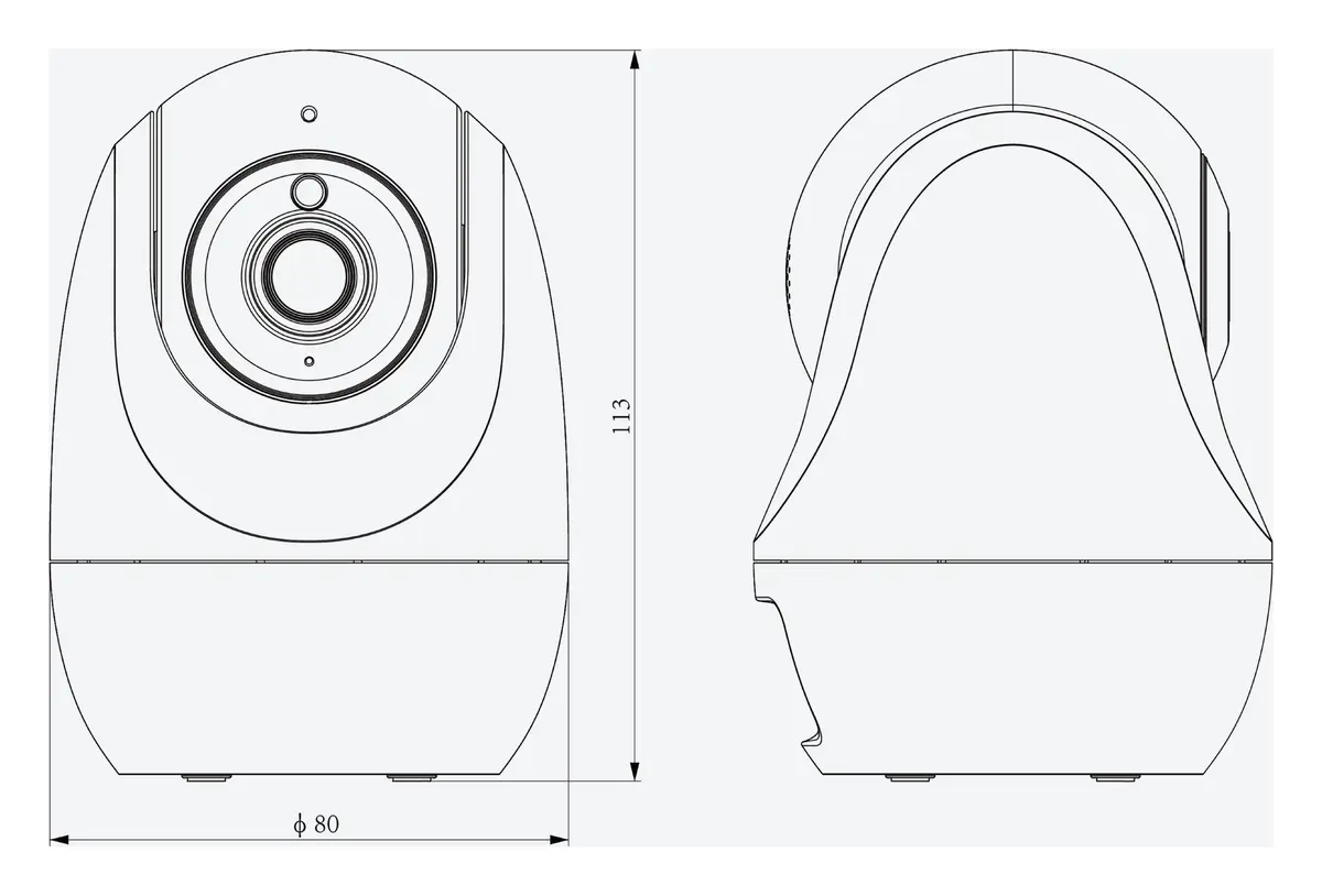 Tiandy TC-H342N 9DA-4 4MP 4mm Akıllı Çift Işık Wi-Fi PT Kamera — görsel 4