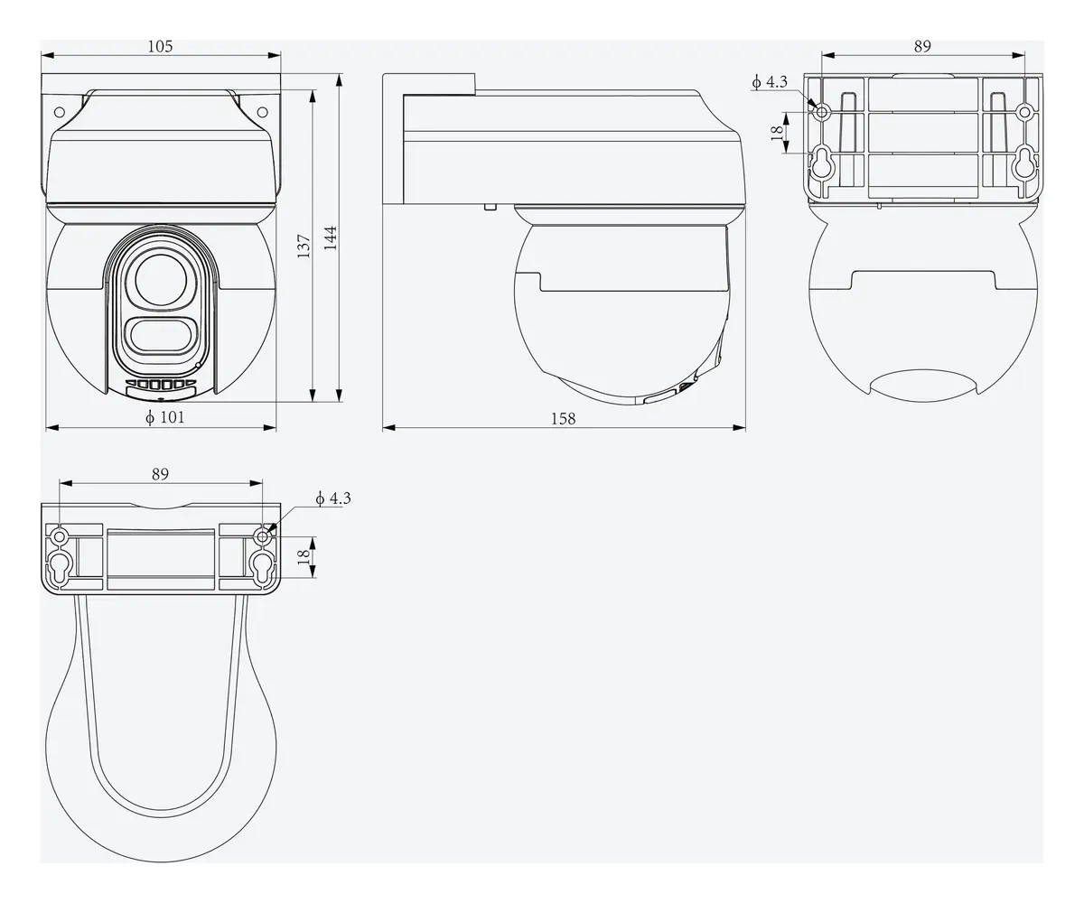 Tiandy TC-H343K 8DA-4 4MP 4mm Akıllı Çift Işık Solar/Pilli 4G PT Kamera — görsel 4