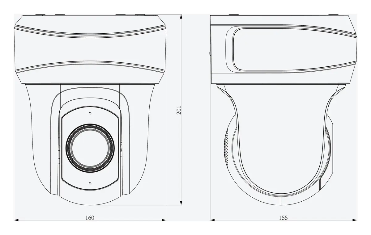 Tiandy TC-H354S Spec:33X/I/E+/V2.0 5MP 33x Zoom IR IP PTZ Kamera