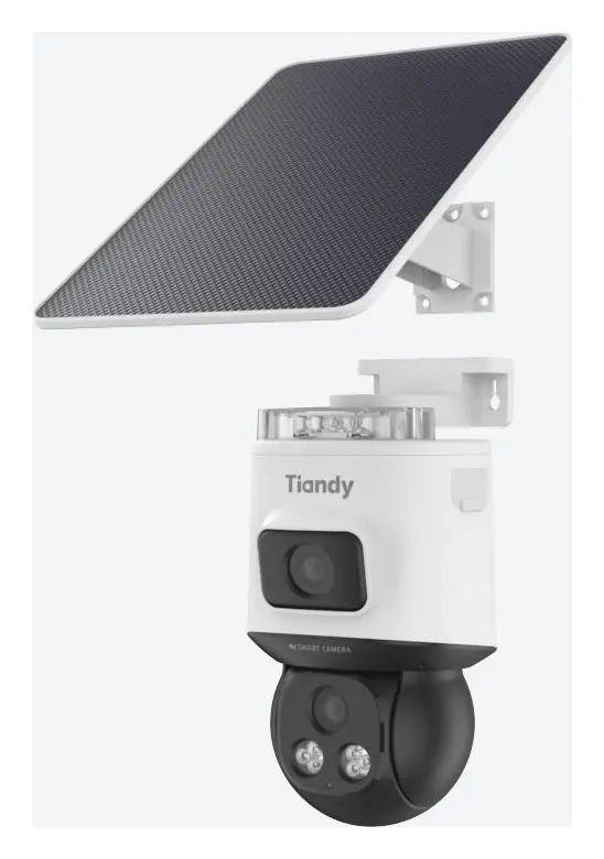 Tiandy TC-H383C 8DA-286 4MP Akıllı Çift Işık Solar/Pilli Wi-Fi PT Kamera