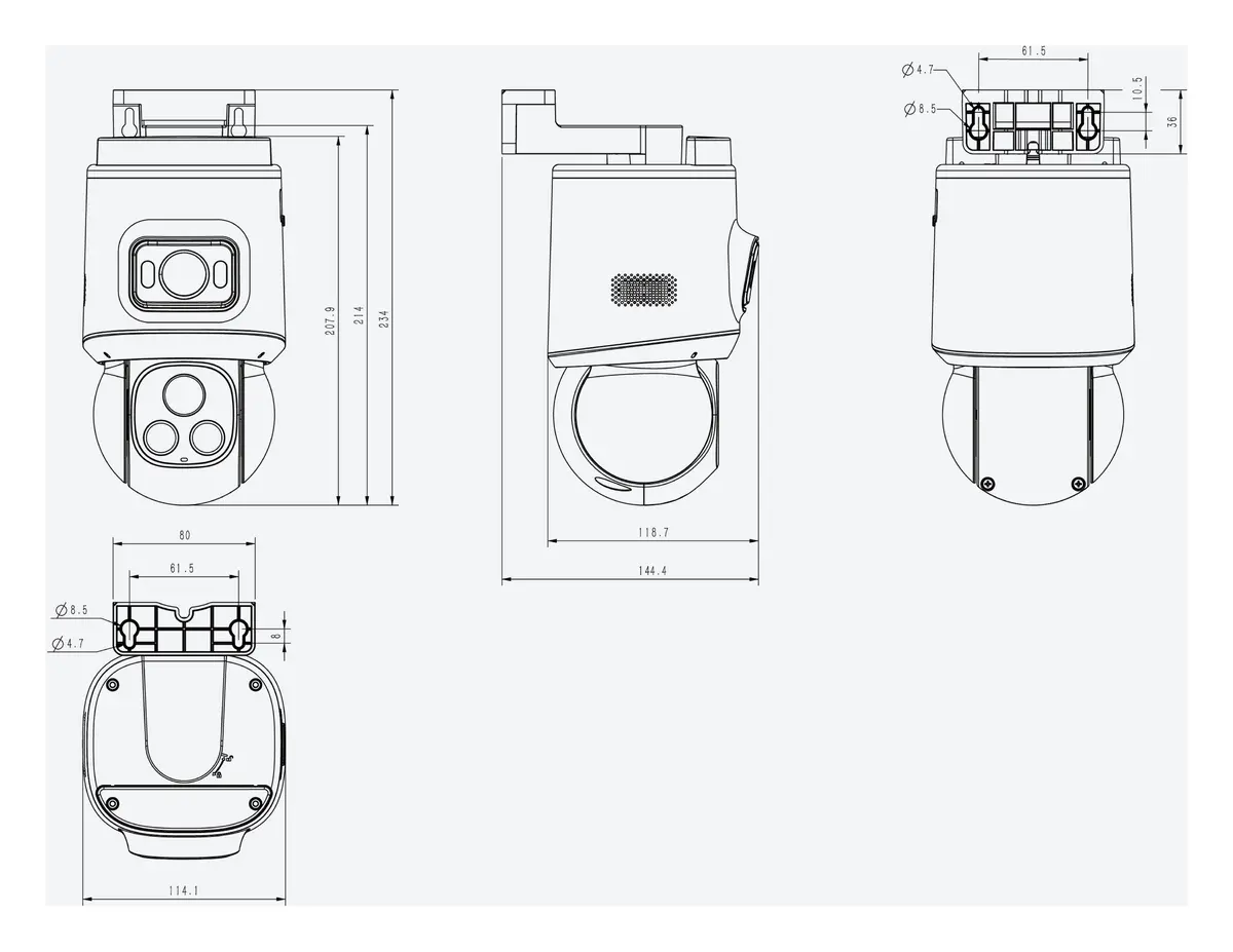 Tiandy TC-H383C 8DA-286 4MP Akıllı Çift Işık Solar/Pilli Wi-Fi PT Kamera — görsel 4