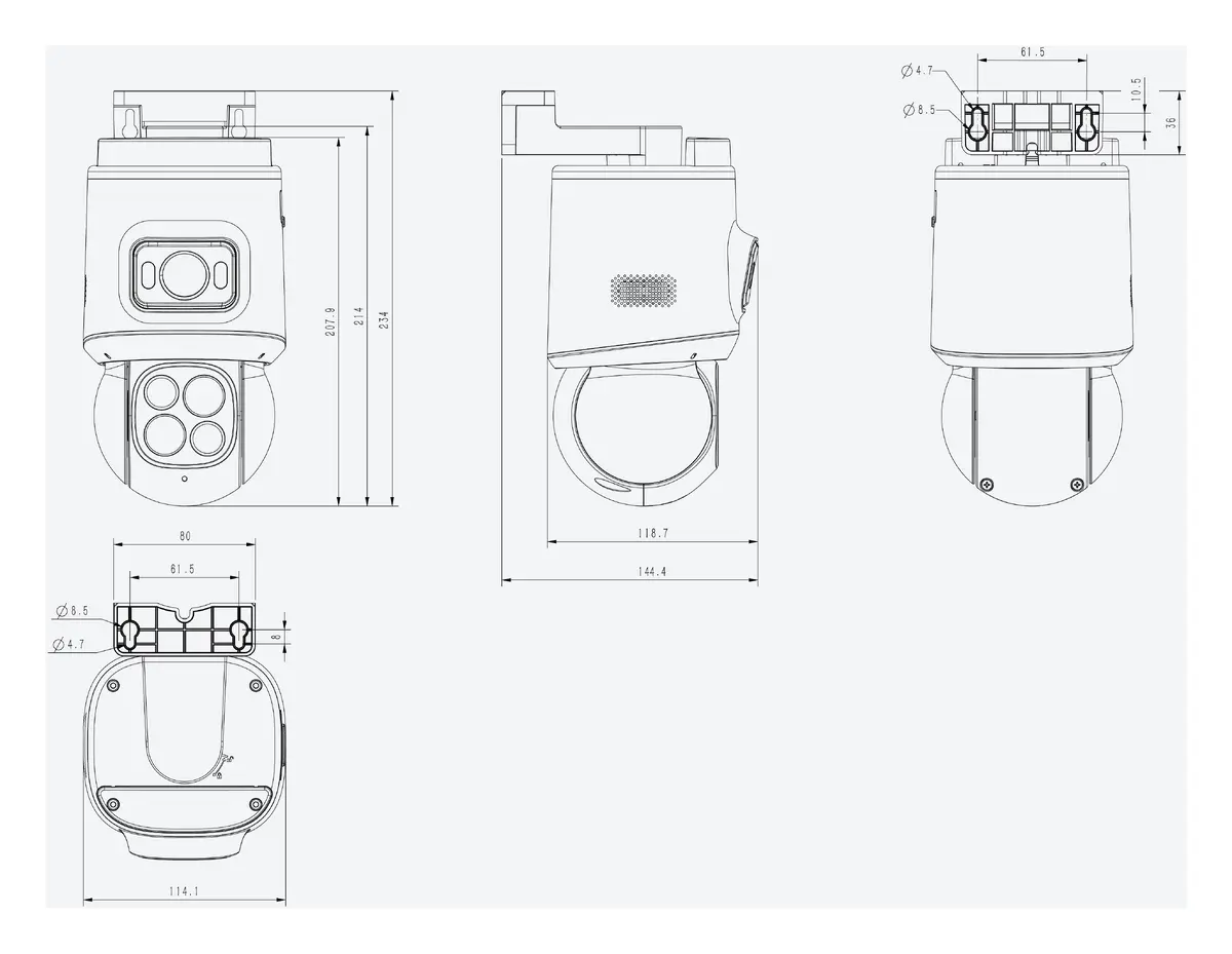 Tiandy TC-H3C3C 8DA-12X 4MP Akıllı Çift Işık Solar/Pilli Wi-Fi PT Kamera — görsel 4