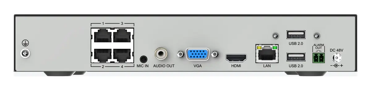 Tiandy TC-R3105 24HC 5 Kanal 1 HDD PoE NVR Kayıt Cihazı — görsel 3