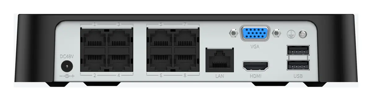Tiandy TC-R3110 Spec:I/B/P8/Eu/L/S/V2.0 10 Kanal 1 HDD PoE NVR Kayıt Cihazı — görsel 3