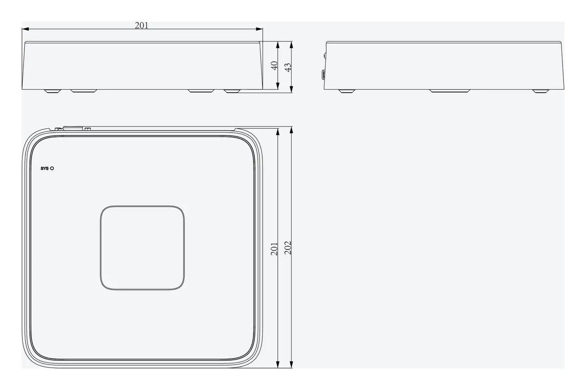 Tiandy TC-R3110 Spec:I/B/P8/Eu/L/S/V2.0 10 Kanal 1 HDD PoE NVR Kayıt Cihazı — görsel 4