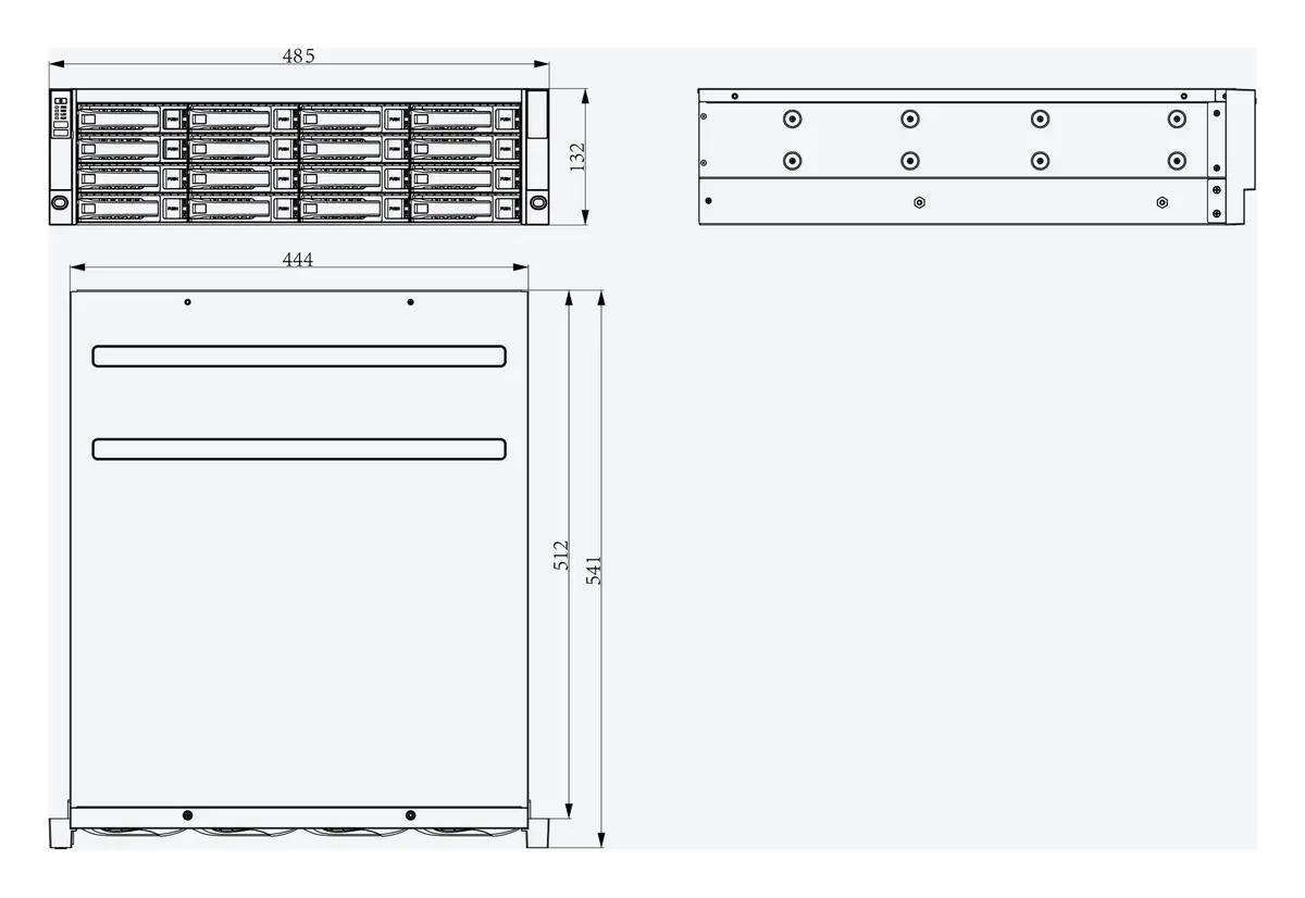 Tiandy TC-R31640 Spec:E/B/N/V4.4 40 Kanal 16 HDD NVR Kayıt Cihazı — görsel 4