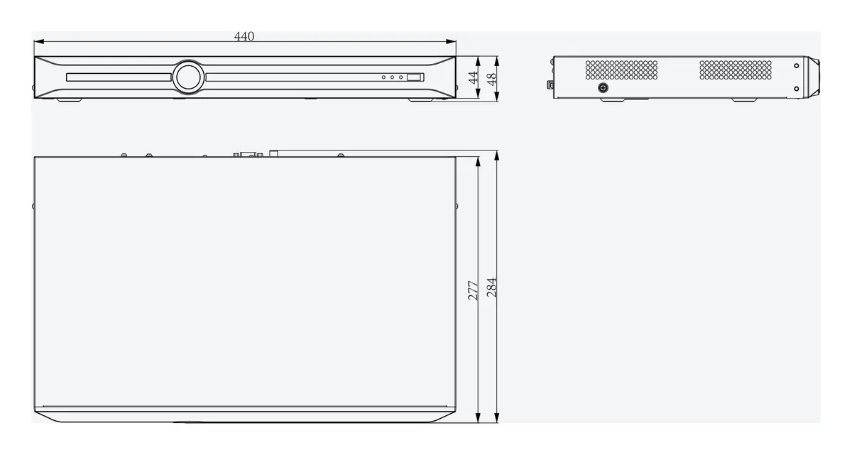 Tiandy TC-R3240 4HB 40 Kanal 2 HDD AI NVR Kayıt Cihazı — görsel 4
