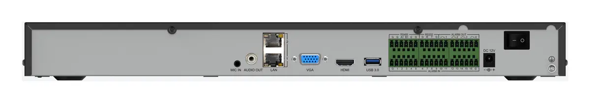 Tiandy TC-R3240 Spec:I/B/N/H/V4.2 40 Kanal 2 HDD NVR Kayıt Cihazı — görsel 3