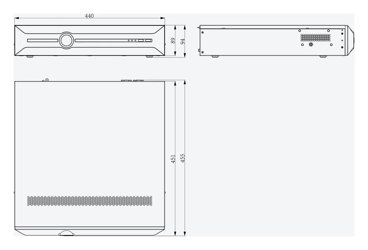 Tiandy TC-R3840 Spec:I/B/N/V4.1 40 Kanal 8 HDD NVR Kayıt Cihazı — görsel 4