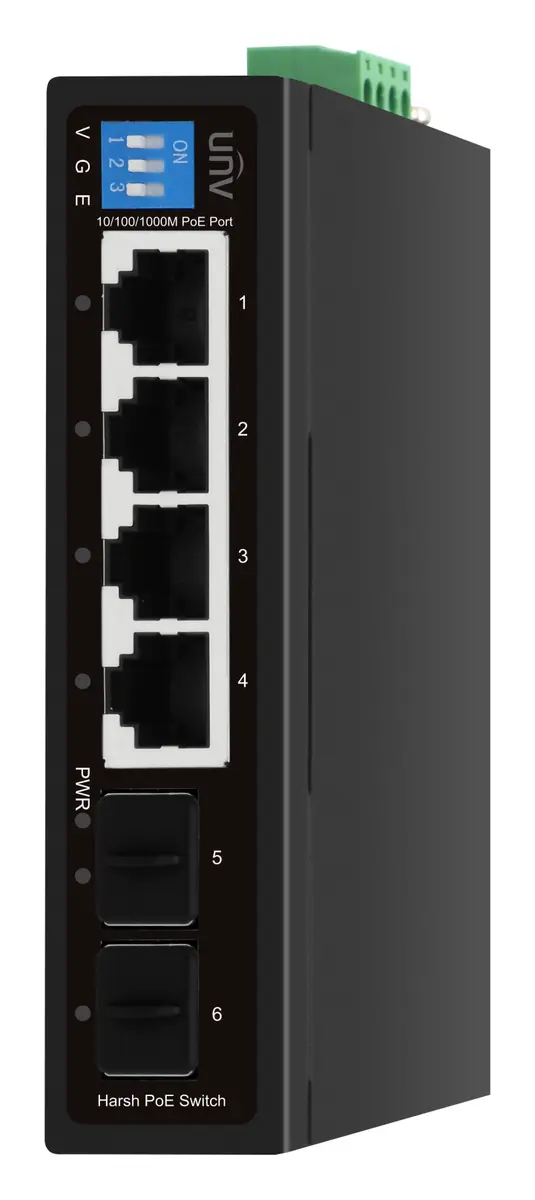 Uniview HS2000-4GT2GP-POE-IN Yönetilemez PoE Switch