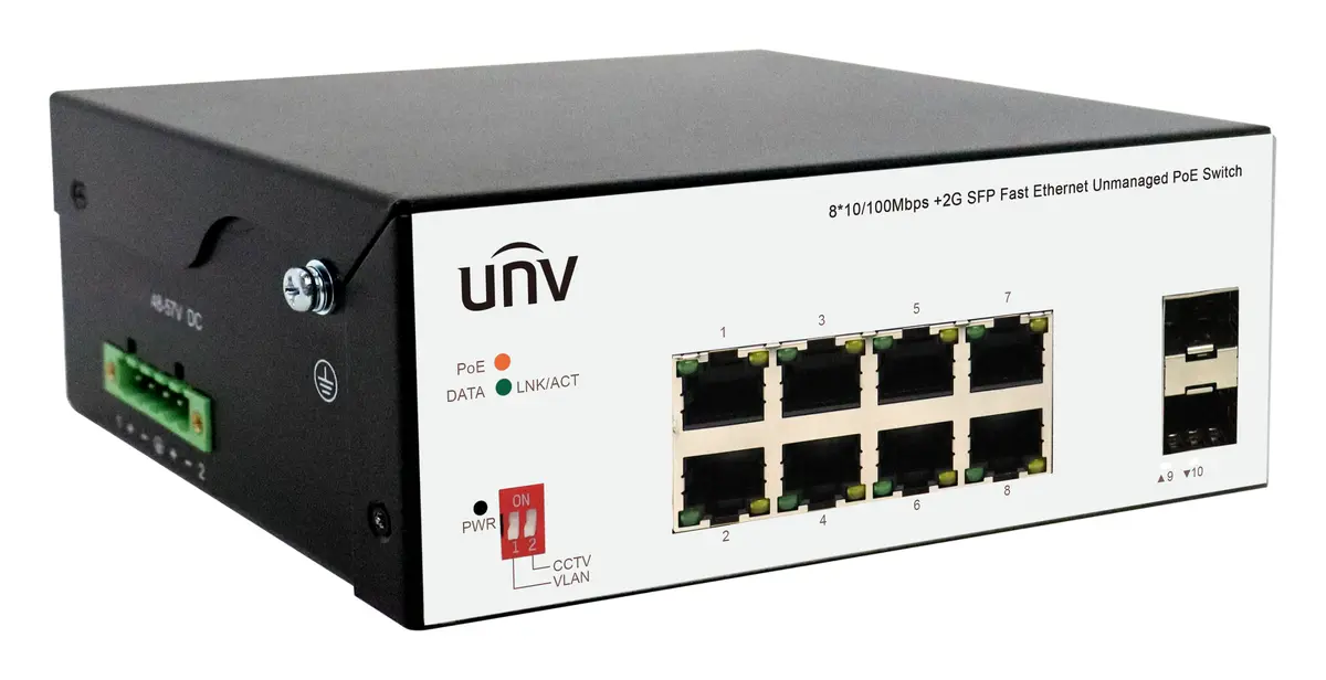 Uniview ISW2000-8T2GP-POE-IN PoE Switch — görsel 2