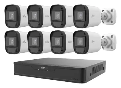 Uniview KIT/XVR301-08Q3/8*UAC-B115-F28 Mini HD Analog Bullet Kamera