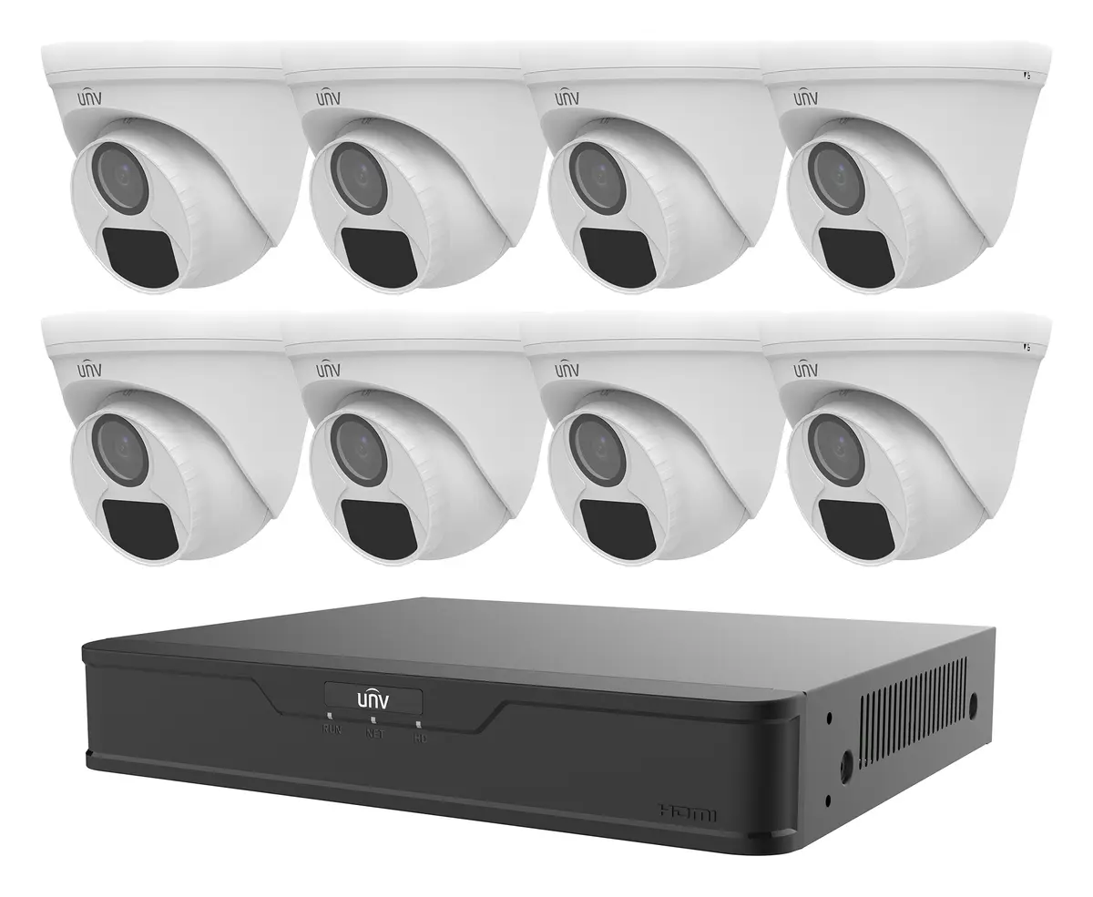 Uniview KIT/XVR301-08Q3/8*UAC-T115-F28 HD Analog Turret Kamera — görsel 2
