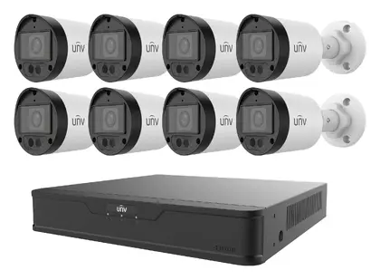 Uniview KIT/XVR301-08U3/8*UAC-B128-ADF28MS Mini HD Analog Bullet Kamera