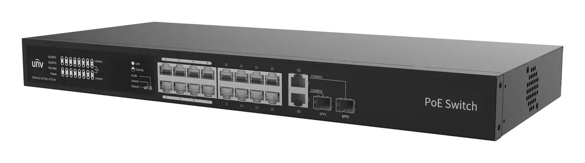Uniview NSW2020-16T2GC-POE-IN Yönetilemez PoE Switch
